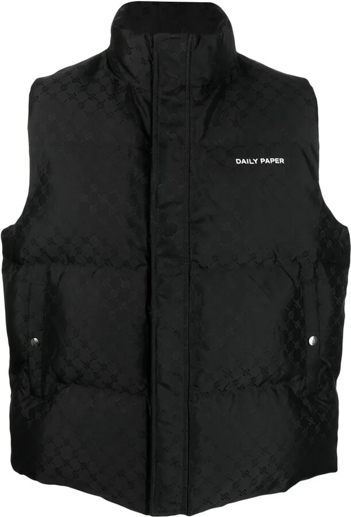 Chest Logo-Print Detail Vest