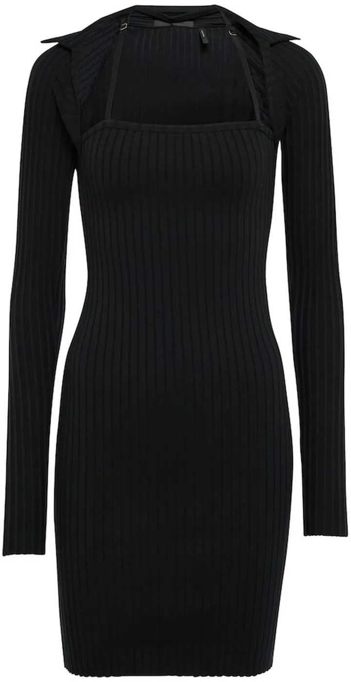 Cotton-blend minidress