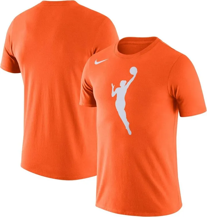 Men's Nike Orange Wnba Logowoman T-shirt