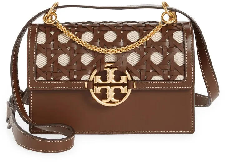 Miller Basketweave Leather Shoulder Bag