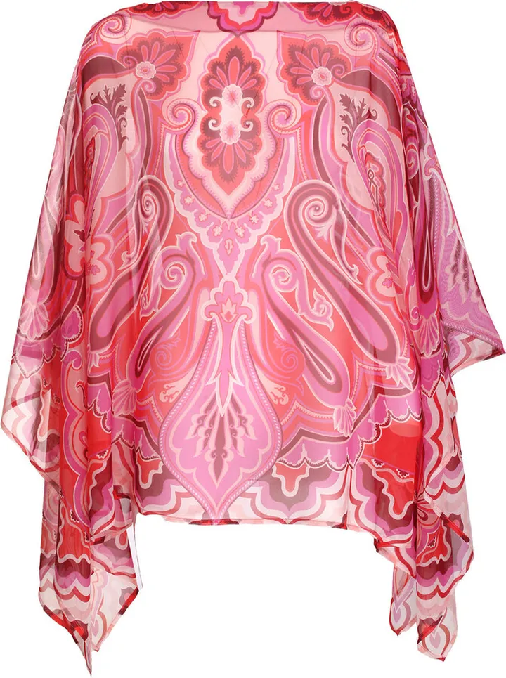 Silk poncho