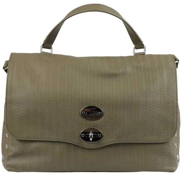 Zanellato Embossed Foldover Tote Bag