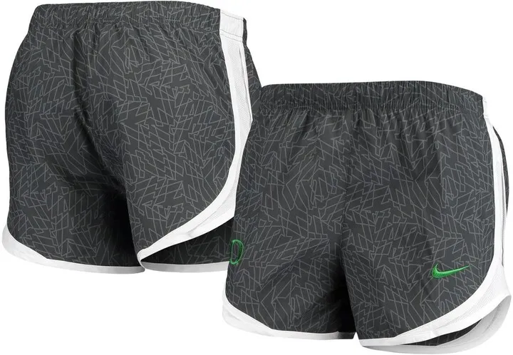 Women's Nike Black and White Oregon Ducks Performance Tempo Shorts