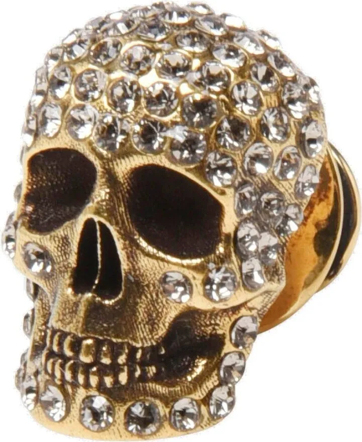 Alexander McQueen Embellished Skull Pin