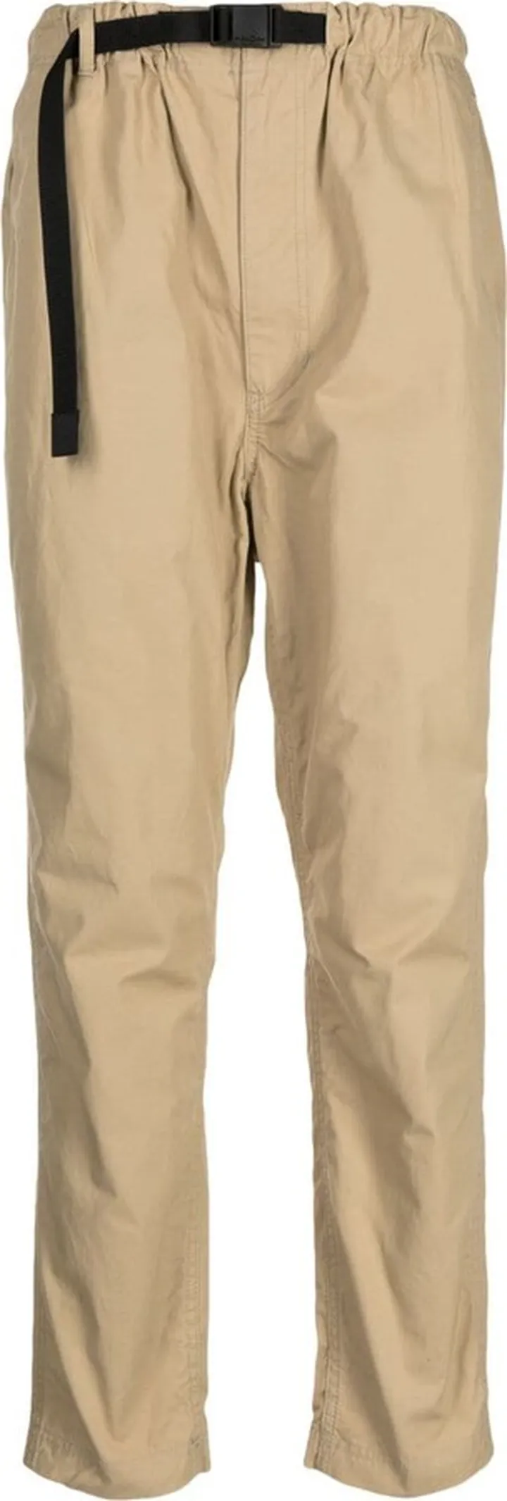 Belted Straight-Leg Cotton Trousers