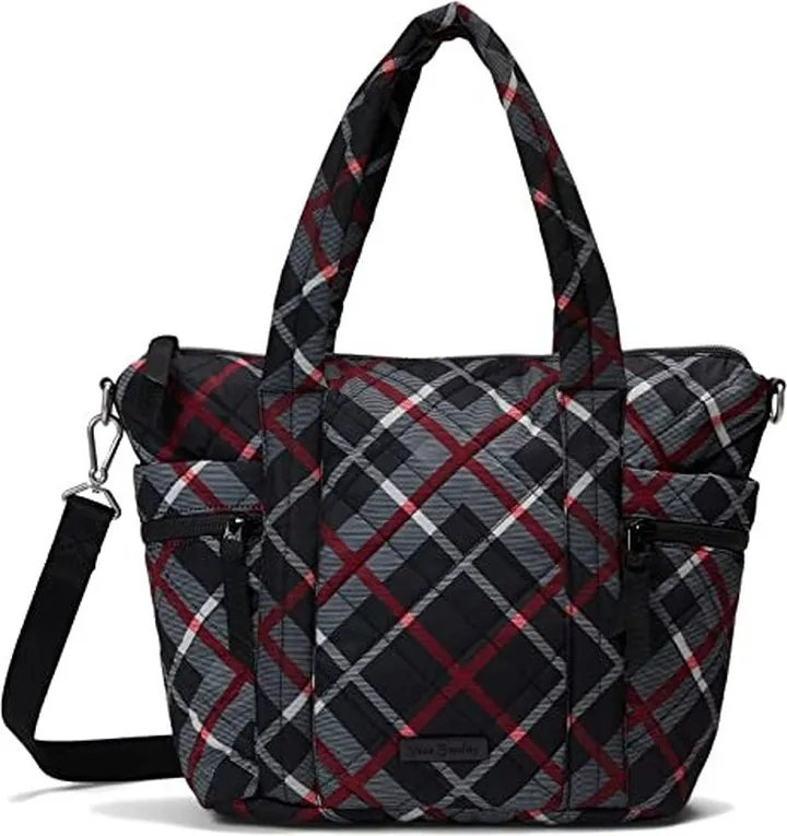 Vera Bradley Performance Twill Small Multi Strap Tote Bag (Paris Plaid) Handbags