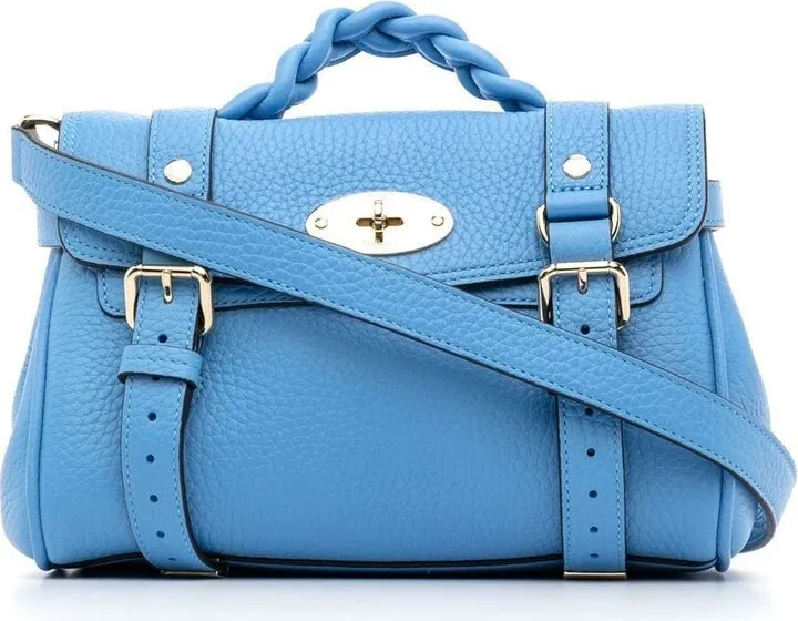 Leather Twist-Lock Bag