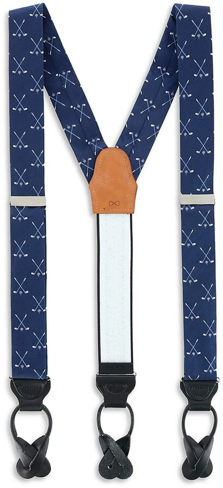 Day Of Golf Silk Suspenders