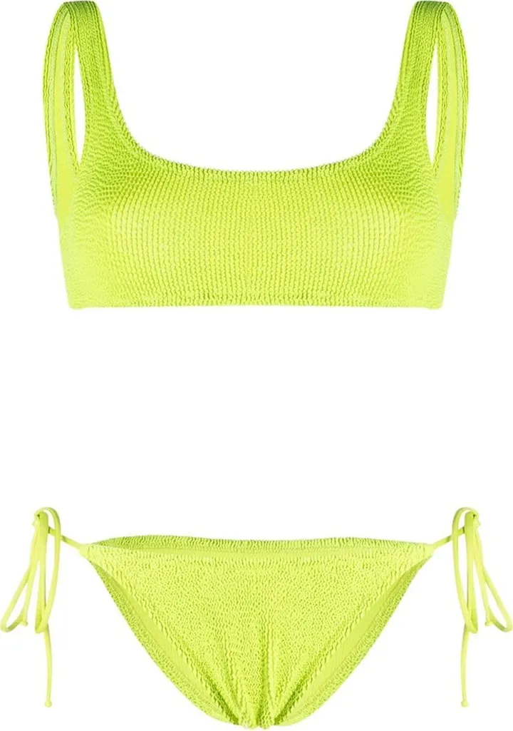 Crinkled-Effect Stretch Bikini