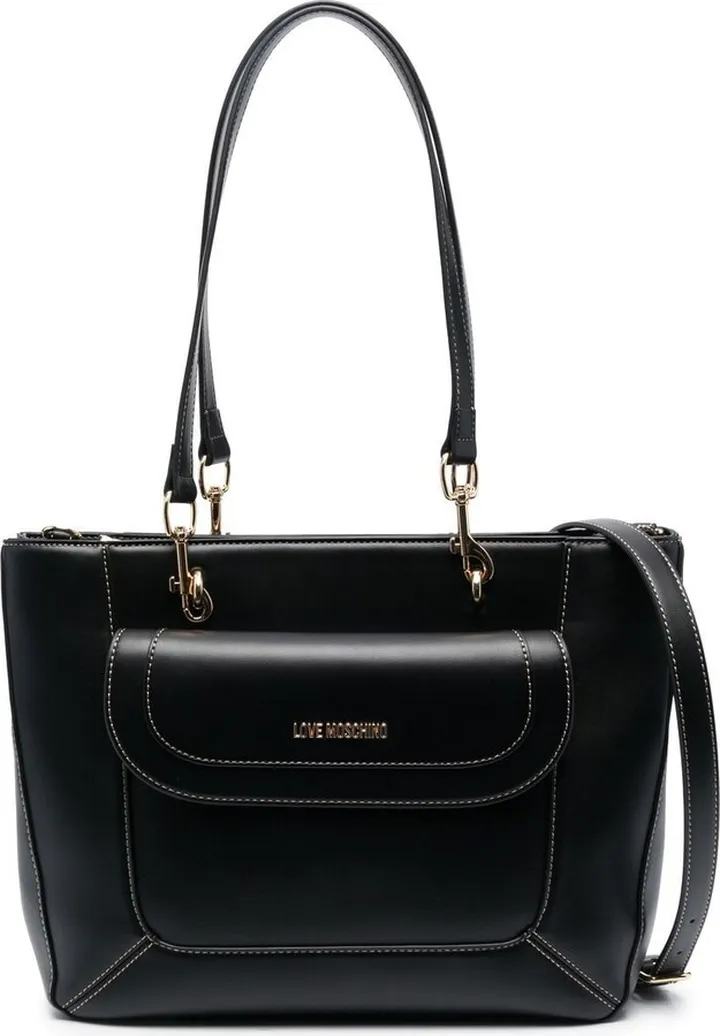 Leather Top-Handle Tote Bag