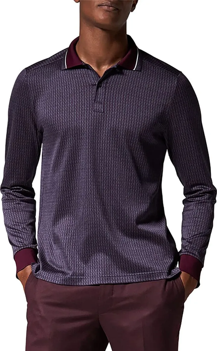 Men's Jacquard Polo Shirt