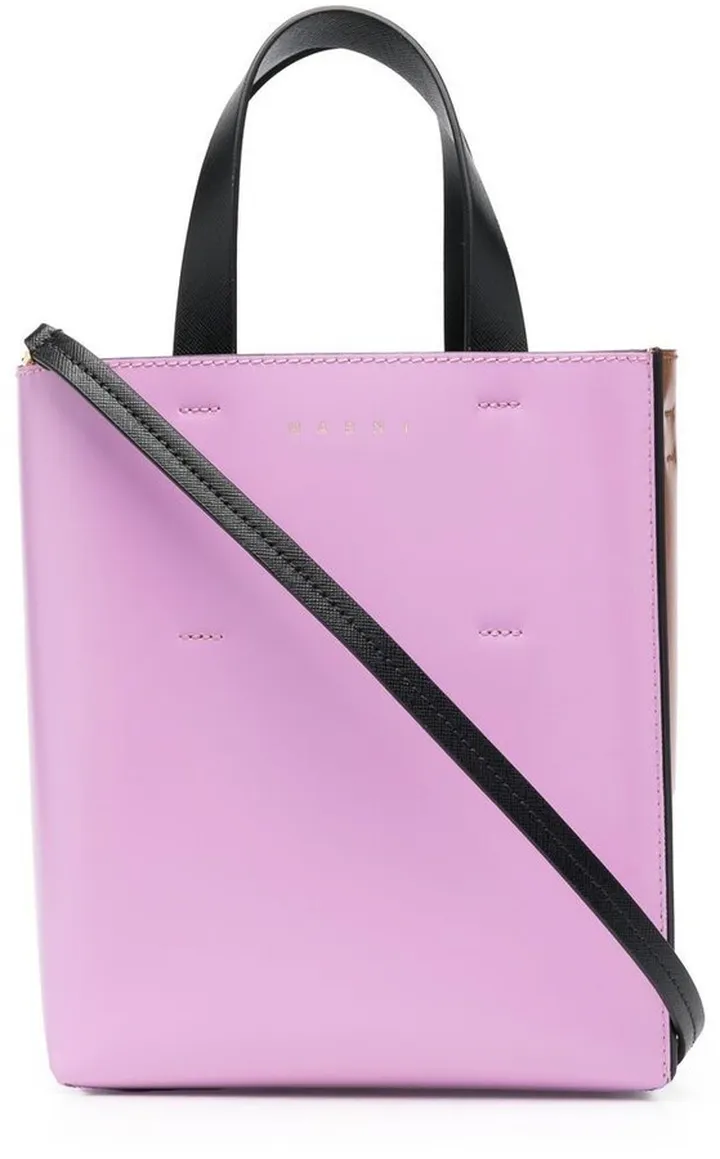 Panelled Leather Tote