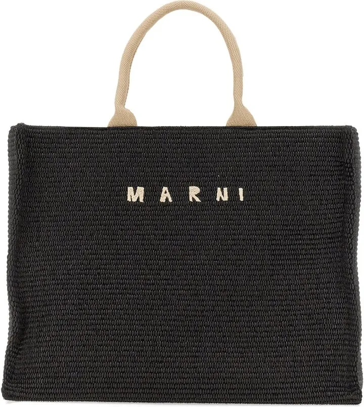 Large Raffia Tote Bag Marni
