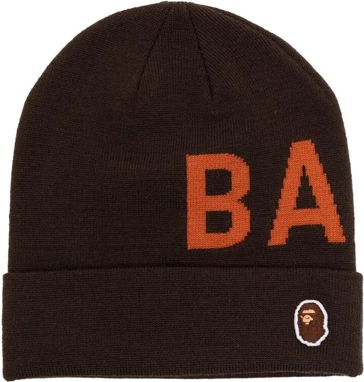 Knitted Logo-Patch Beanie
