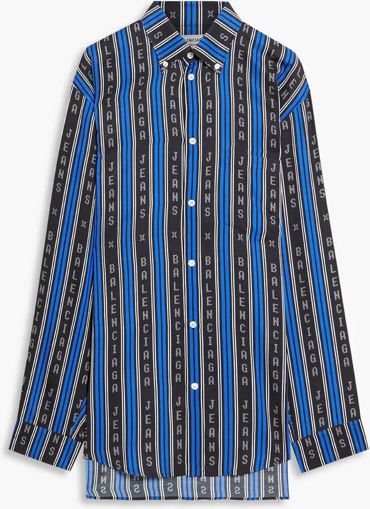 Striped jacquard shirt