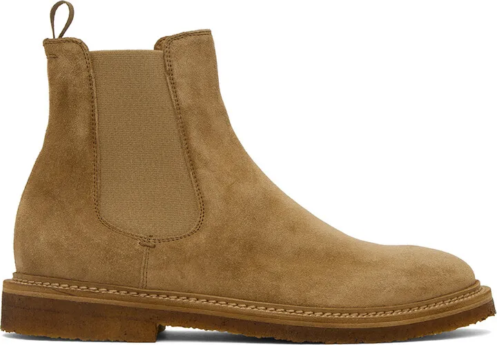 Officine Creative Beige Hopkins 117 Chelsea Boots