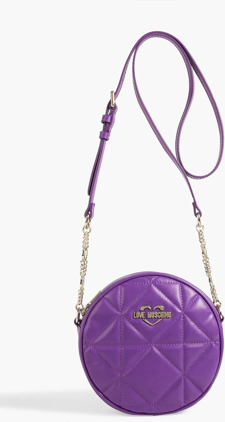 Quilted faux leather shoulder bag