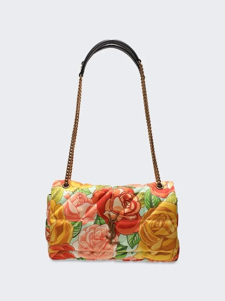 Jamie Medium Chain Floral Bag Pink