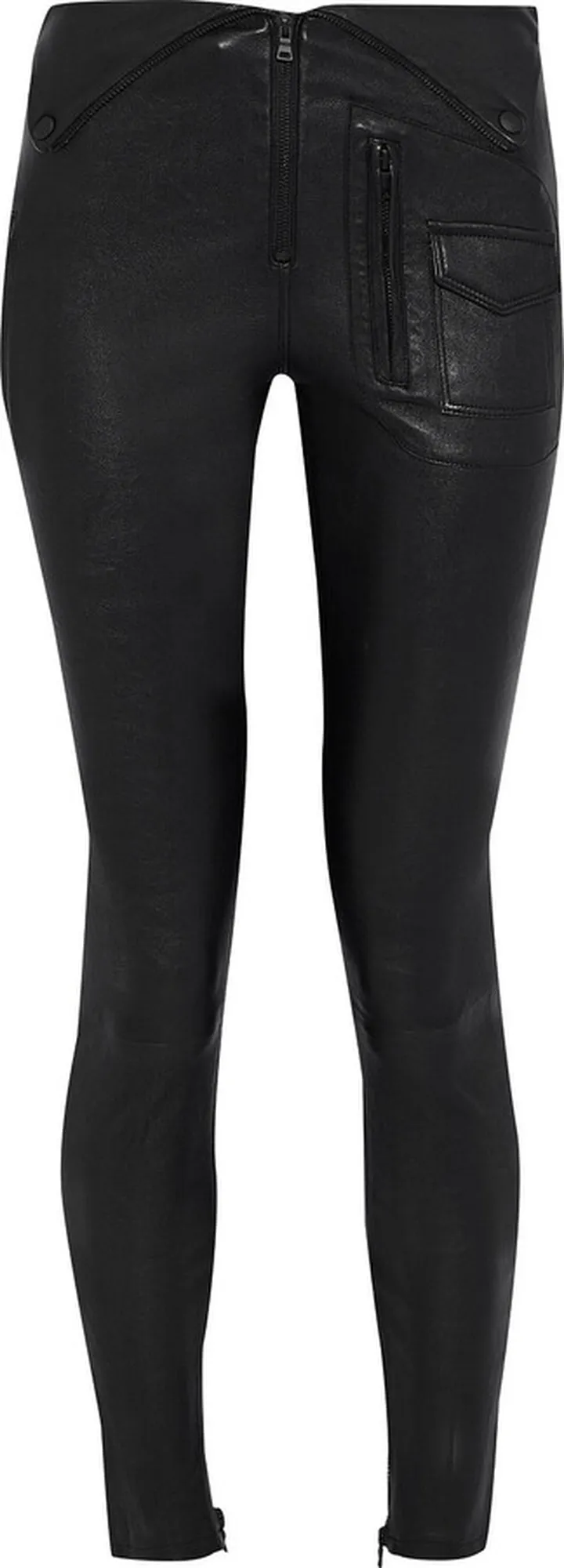 Diavolina zip-detailed leather skinny pants