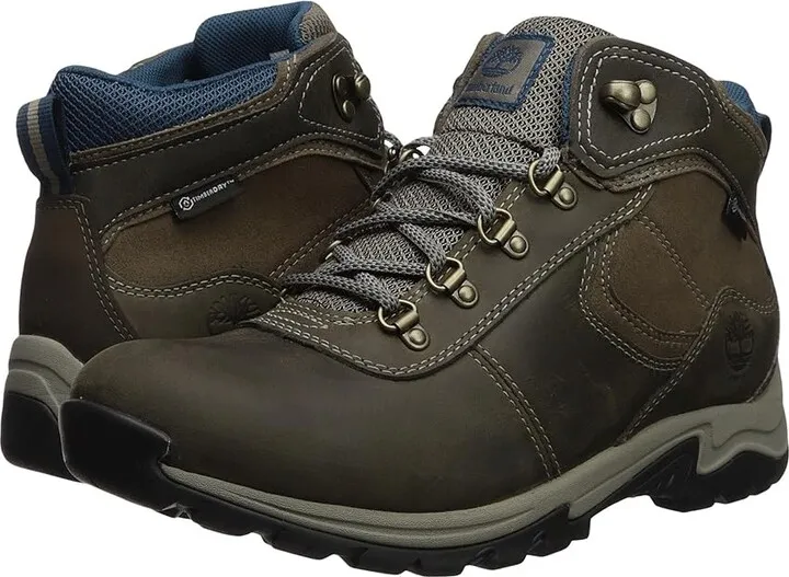 Timberland Mt. Maddsen Mid Leather Waterproof (Medium Grey Full Grain) Women's Lace-up Boots
