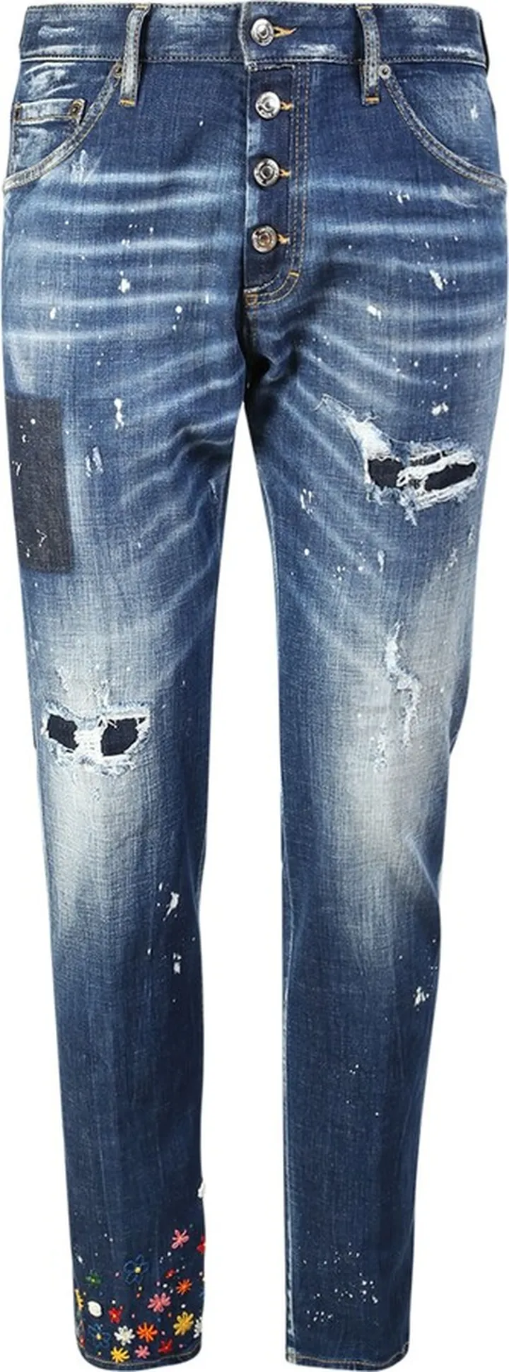 Ditsy Jeans By ; Denim Garment Par Excellence Of The Maison