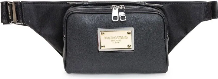 Logo-plaque Zipped Belt Bag