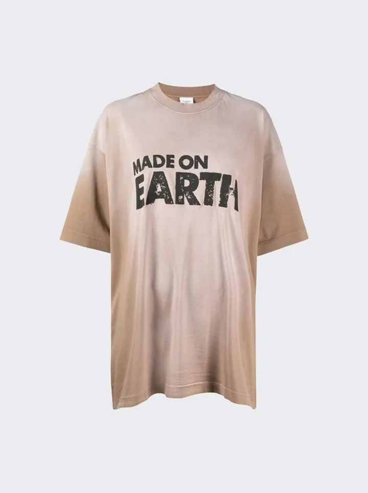 Made on Earth T-Shirt Faded Beige
