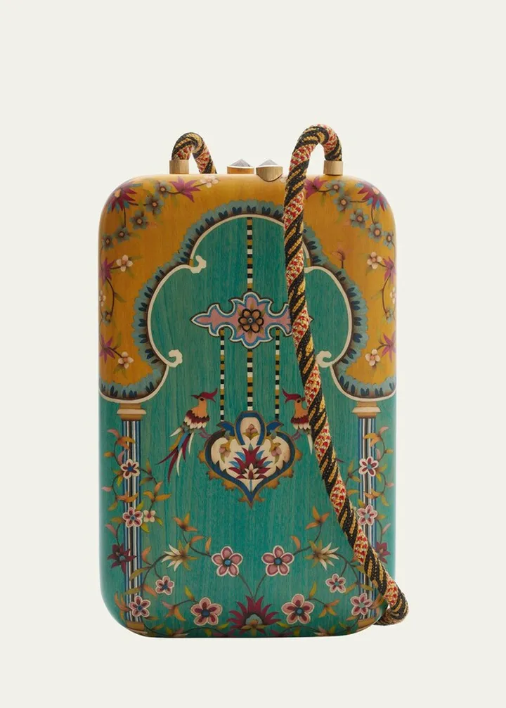 Unisex Silk Road Marquetry Handbag