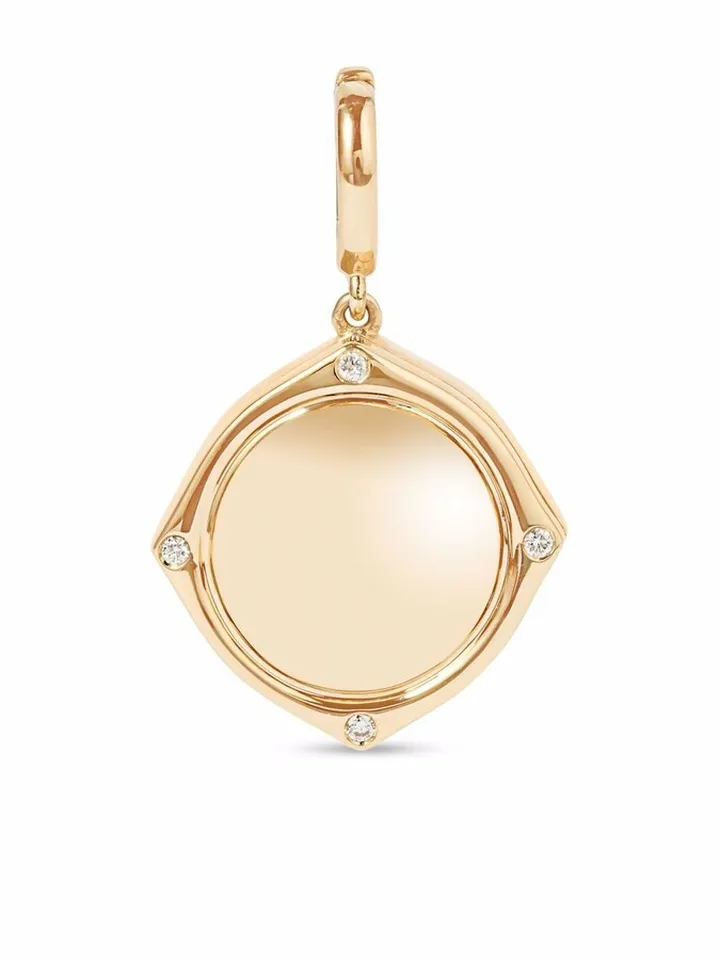18kt yellow gold Lovelocket diamond charm