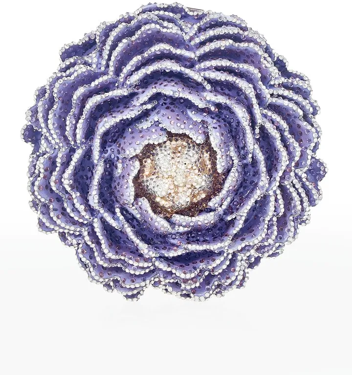 Peony Crystal Minaudiere Bag