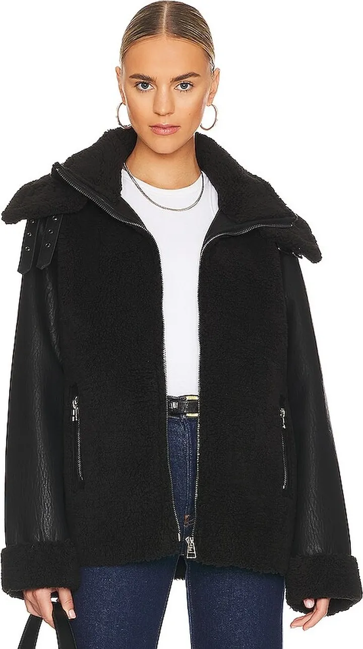 Symbiosis Faux Fur Jacket