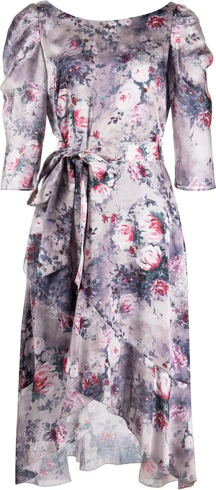 Floral-Print Wrap Dress