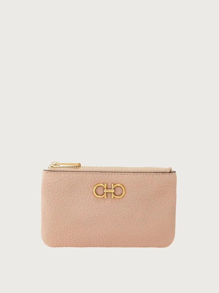 Ferragamo Women Gancini key holder Beige