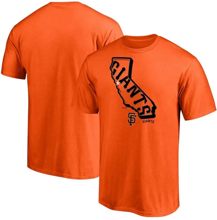 Men's Fanatics Branded Orange San Francisco Giants Hometown Paint The Black T-shirt