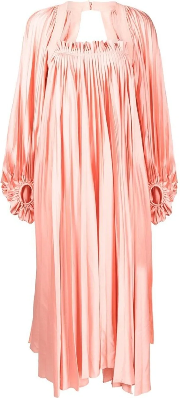 Moston pleated midi dress