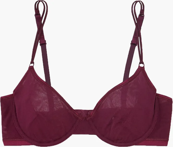 Soiré Confidence mesh underwired soft-cup bra