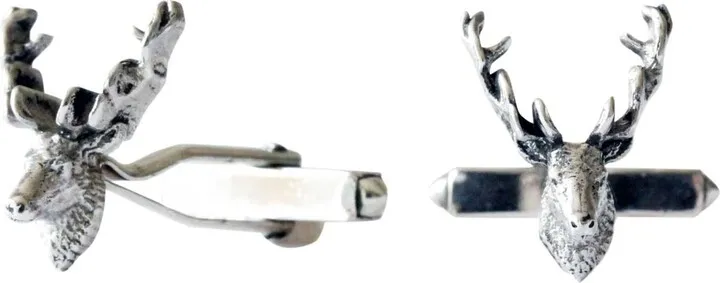 Lee Renee - Stag Cufflinks - Silver