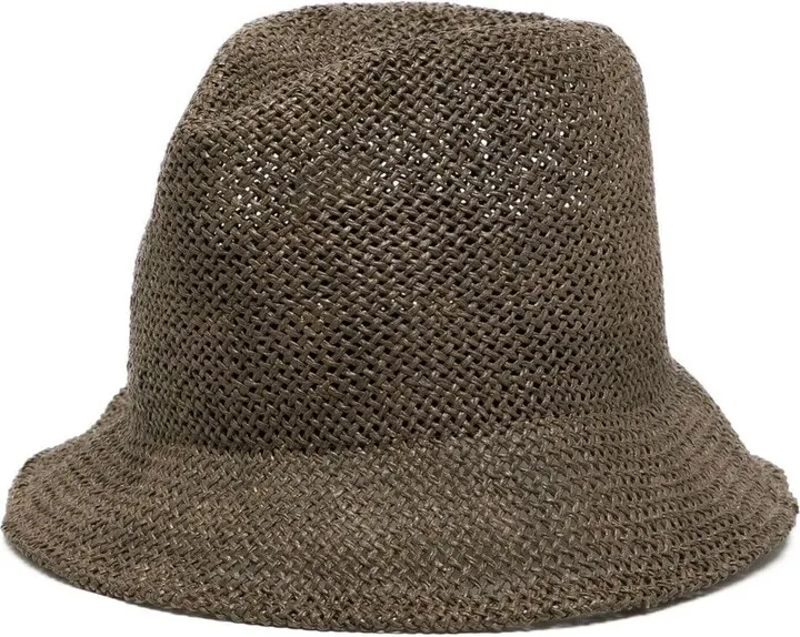 Woven Straw Fedora Hat
