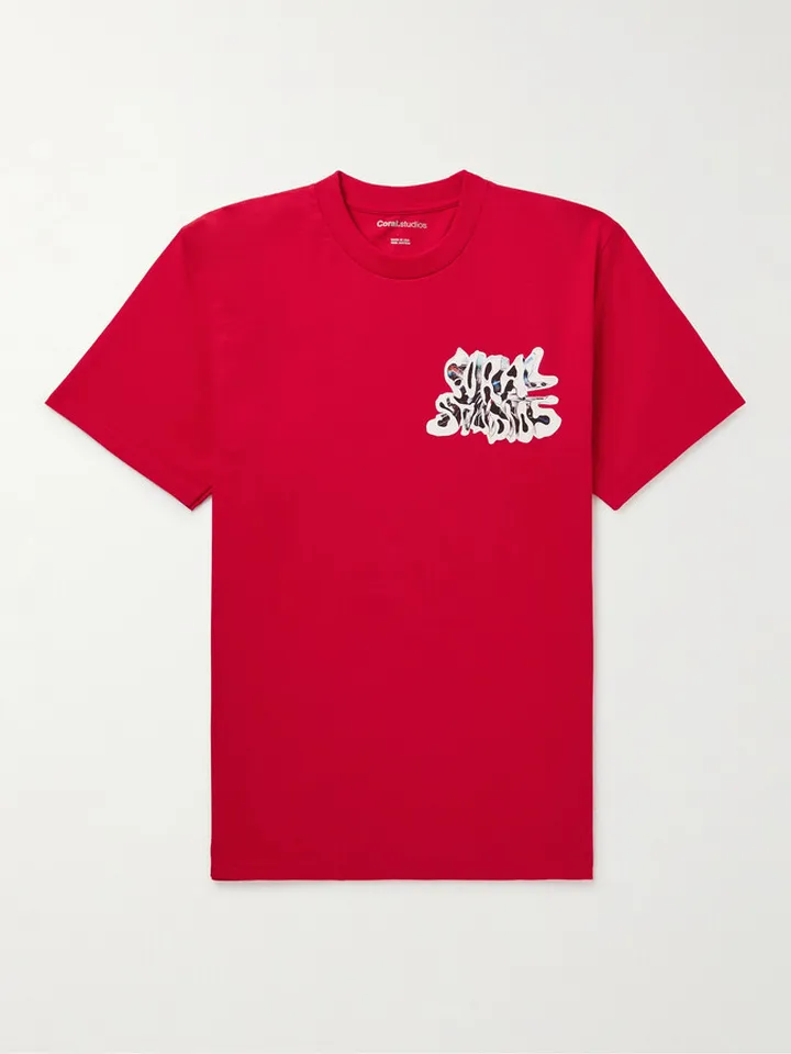 Metal Warp Logo-Print Cotton-Jersey T-Shirt