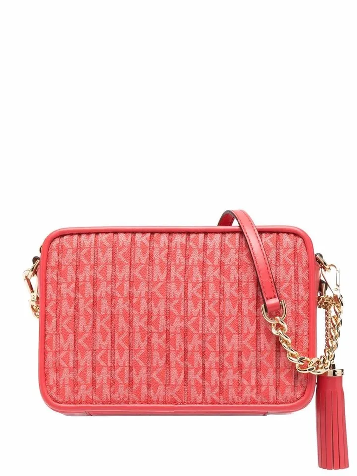 Monogram-Pattern Crossbody Bag