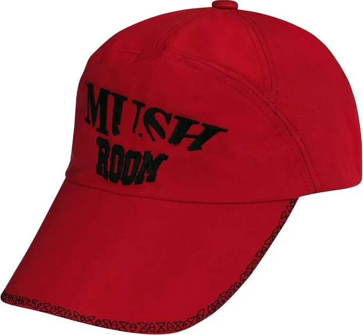 Mushroom embroidery cotton cap