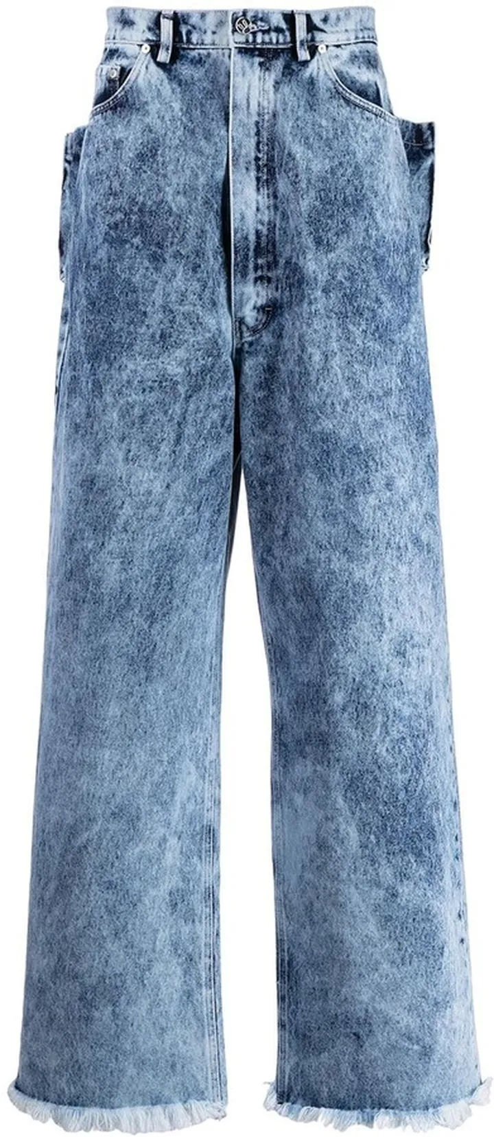 Acid Wash Storage-Box Jeans