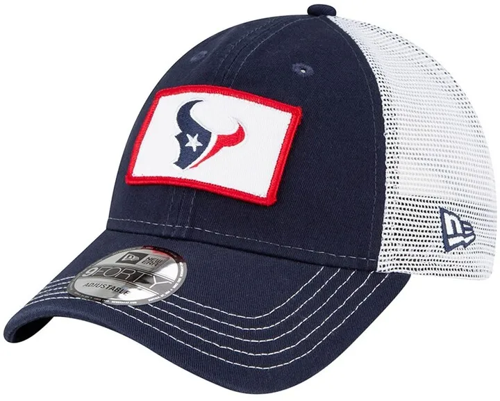 Men's New Era Navy Houston Texans Jammer Trucker 9Forty Snapback Hat