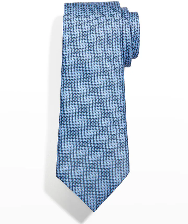 Men's Geometric Silk Tie