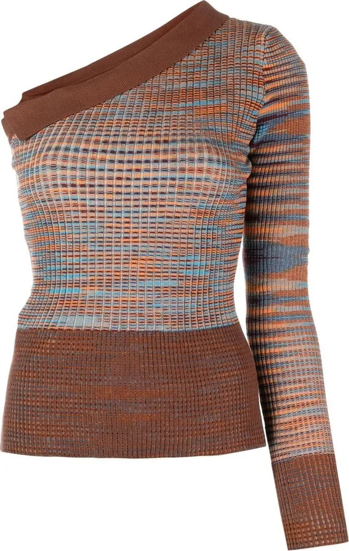 One-Shoulder Polo Top
