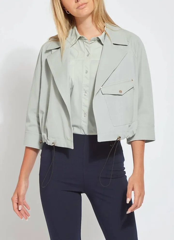 Garden Crop Trench Jacket in Morning Dew