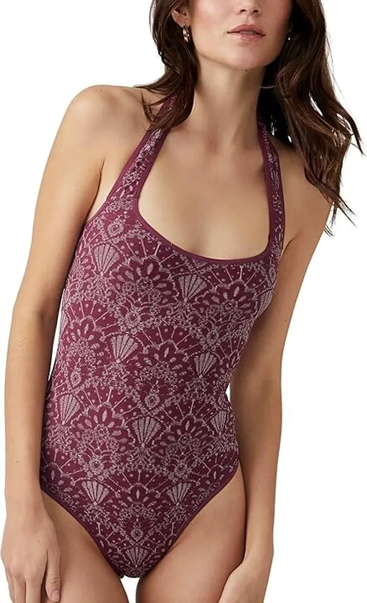 Free People With Love Bodysuit (Capri Grape) Women's Jumpsuit & Rompers One Piece
