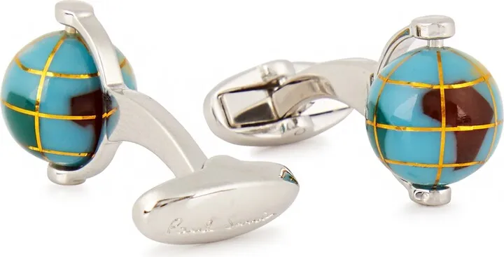 Paul Smith Globe Silver-tone Cufflinks