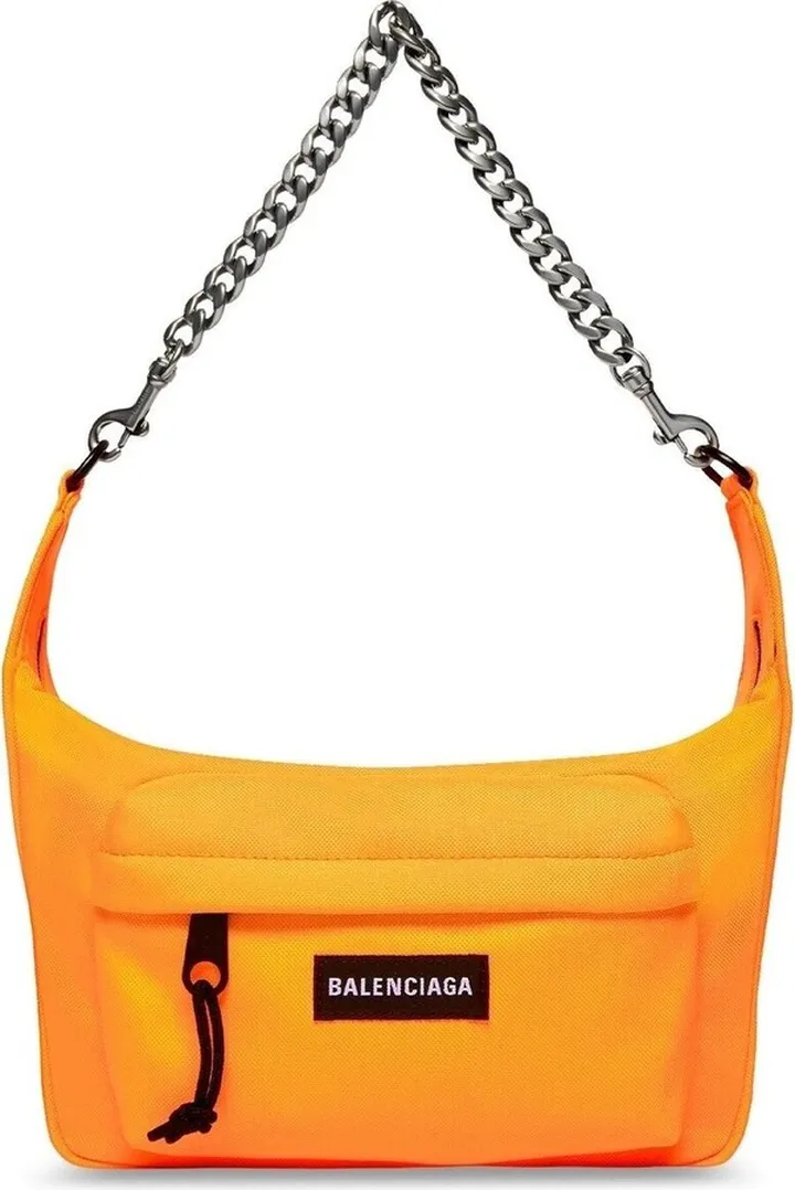 Orange Raver Logo Patch Shoulder Bag