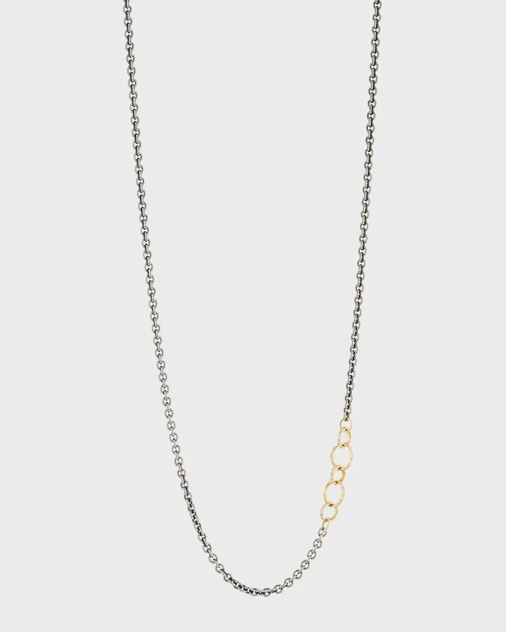 Old World Chain Necklace with Champagne Diamonds